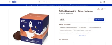 Screenshot of the Kaffek pods