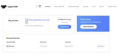 logisk profil screen