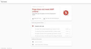 AMP Testing illustration